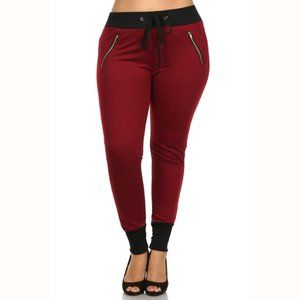 Burgundy Joggers